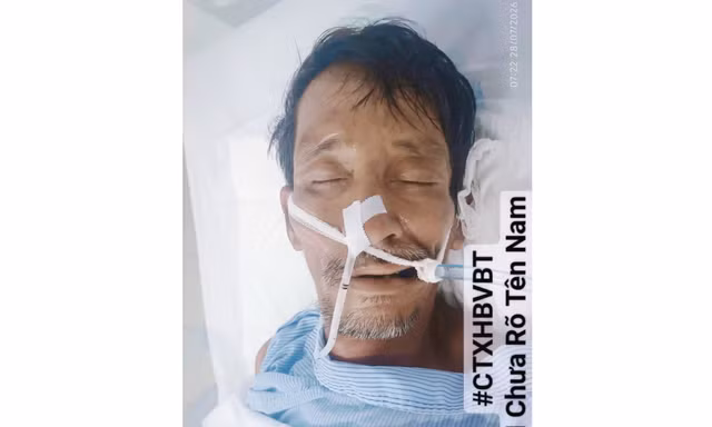 Một bệnh viện tìm người nhà nam bệnh nhân đang nguy kịch