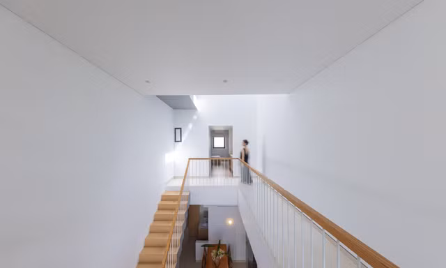 Ngôi nhà 66m² thiết kế lệch tầng để kết nối các không gian sinh hoạt