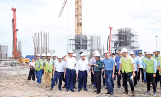Chủ tịch UBND thành phố Hà Nội Vũ Đại Thắng kiểm tra thực địa Dự án đầu tư xây dựng Khu đô thị thể thao Olympic