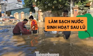 Những bước làm sạch nước cấp tốc cho người dân vùng lũ
