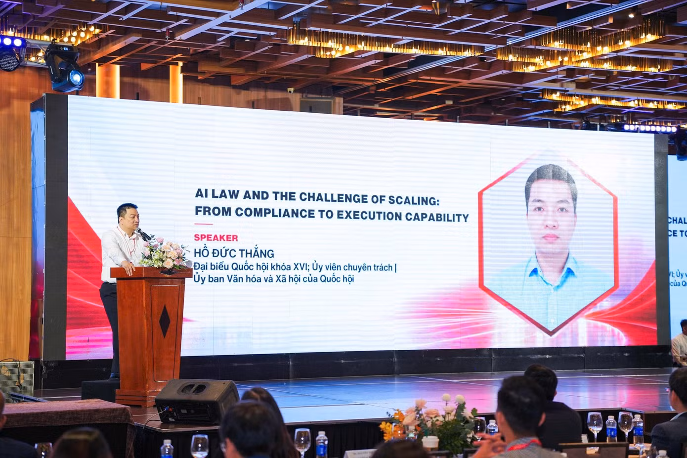 TS. Hồ Đức Thắng - Đại biểu Quốc hội, Ủy viên chuyên trách Ủy ban Văn hóa và Xã hội của Quốc hội - chia sẻ tại sự kiện. Ảnh: BTC.