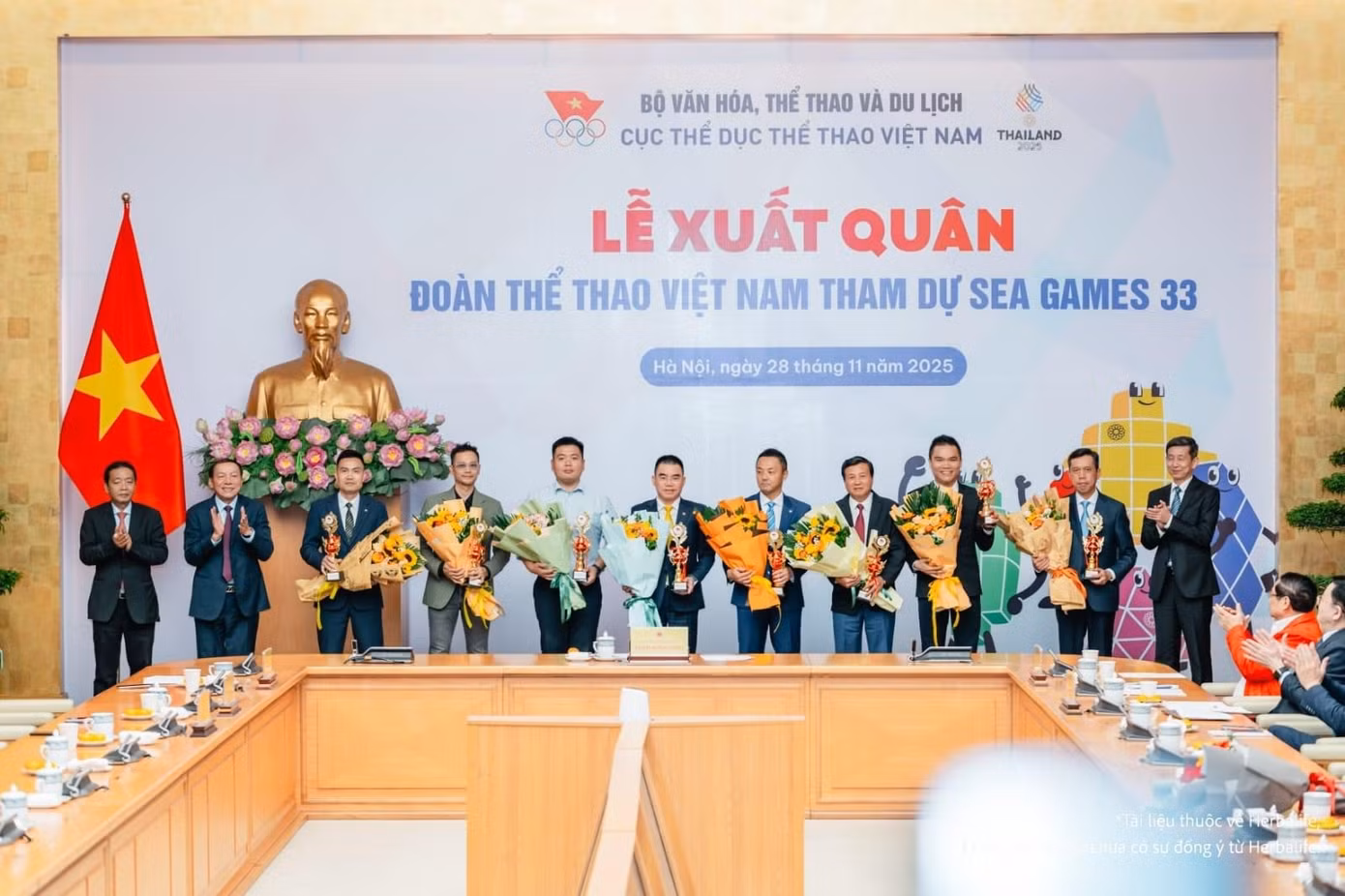 Herbalife luôn đồng hành cùng Thể thao Việt Nam nâng cao dinh dưỡng mang đến tinh thần và thể lực tốt nhất cho các VĐV trong thi đấu.