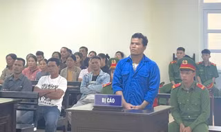 Bị cáo Y Liat tại phiên toà.