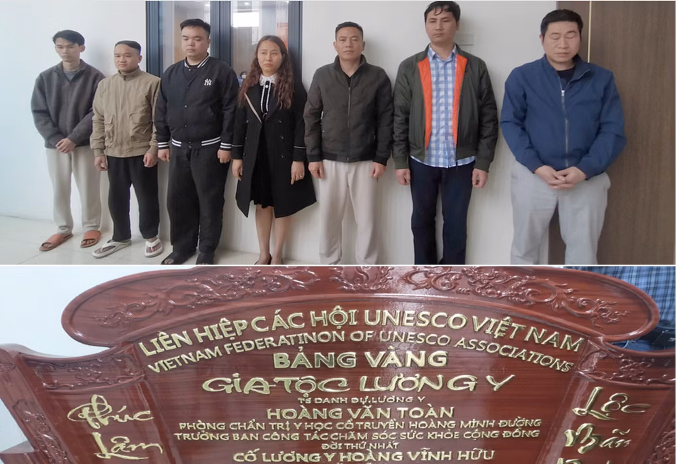 Các đối tượng trong đường dây "thần y" rởm. Ảnh: CACC.