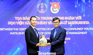 Bí thư thứ nhất Trung ương Đoàn tọa đàm cùng lãnh đạo Học viện Matsushita Nhật Bản
