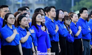 Tuổi trẻ Thủ đô cùng chung nhịp đập 'Triệu trái tim yêu Tổ quốc'
