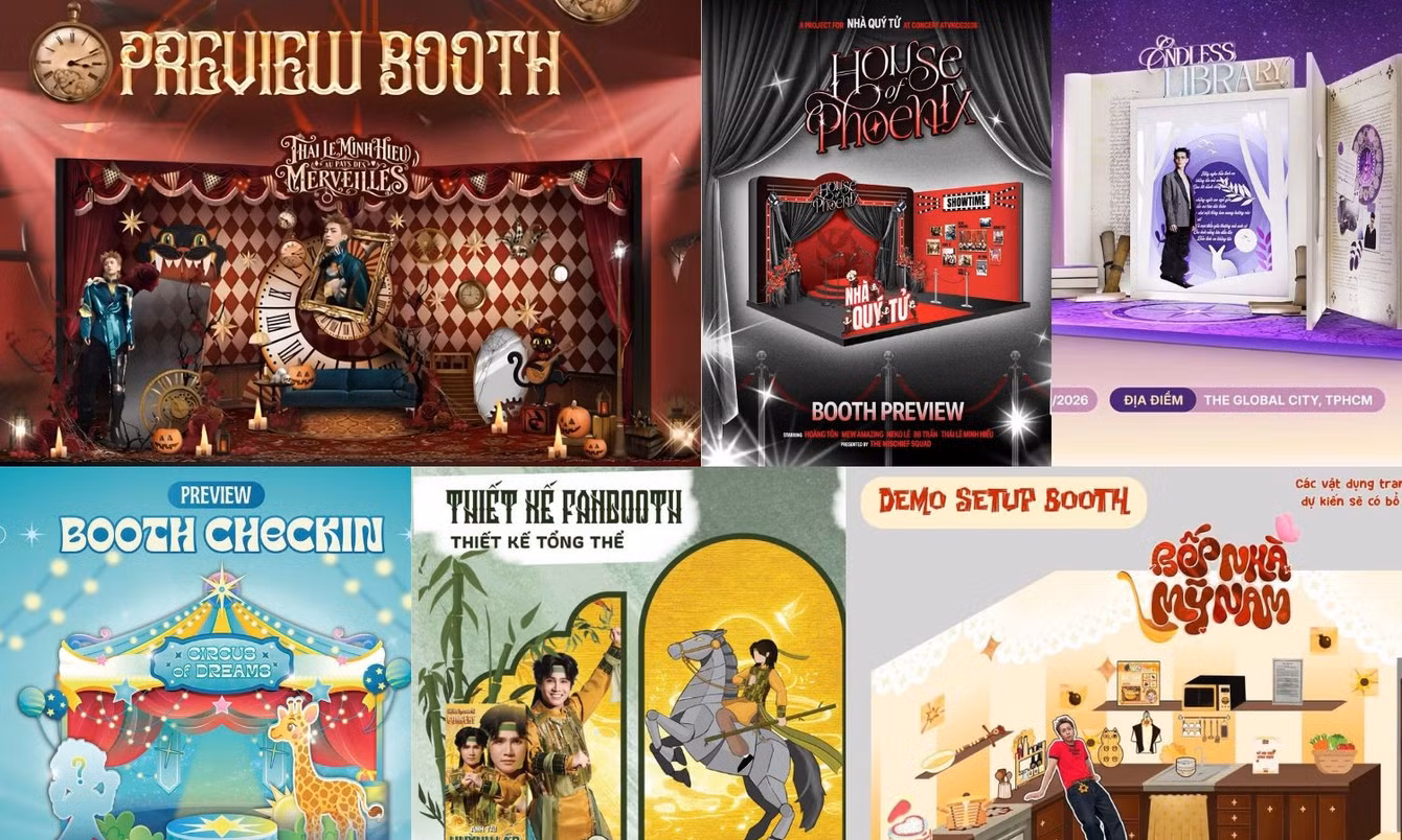 Muôn màu concept booth của các FC hâm nóng concert ATVNCG 2026 tại TP.HCM
