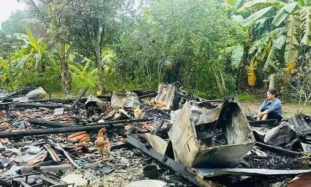 Cháy nhà giữa đêm, người phụ nữ mất cả nhà và trăm triệu tiền tiết kiệm