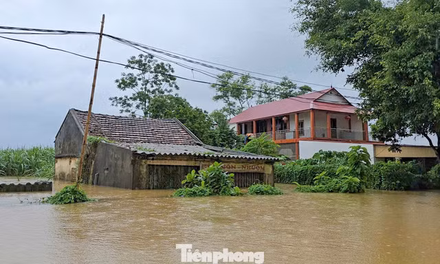 Cảnh ngập lụt sâu cả mét của hàng trăm hộ dân Thanh Hóa