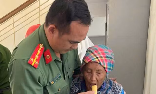 Tìm thấy cụ bà mất tích sau một đêm