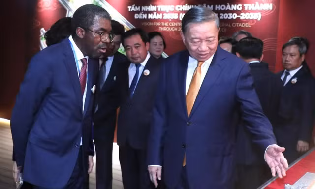 Tổng Bí thư, Chủ tịch nước Tô Lâm dự lễ khởi công phục dựng điện Kính Thiên