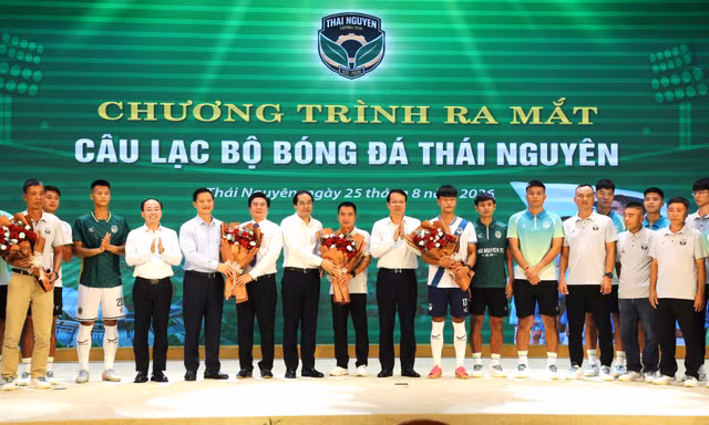FC Thái Nguyên ra mắt, tham vọng thi đấu ở V-League và vô địch sau 5 năm