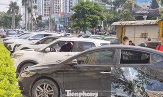 Công an vào cuộc xác minh loạt ô tô bị đập vỡ kính trước chung cư