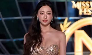 Lương Thùy Linh bị ngã 