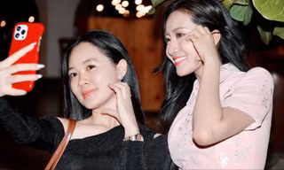 Hoa hậu Hà Trúc Linh tổng duyệt chương trình Đắk Lắk - Âm vang ngày mới 