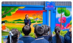 Hà Nội: Trường Tiểu học Phương Mai khánh thành công trình tranh tường bích họa 