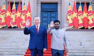 Lễ đón trọng thể Tổng Bí thư, Chủ tịch nước Tô Lâm thăm cấp Nhà nước Sri Lanka
