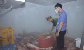Hưng Yên: Phát hiện gần 1 tấn thịt lợn nhiễm dịch tả lợn châu Phi tại cơ sở sơ chế
