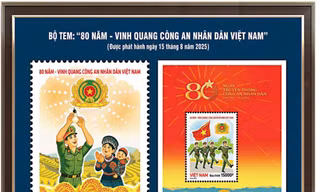 Phát hành bộ tem bưu chính '80 năm – Vinh quang Công an Nhân dân Việt Nam'