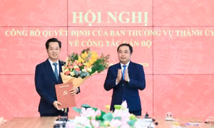 Bí thư phường Hoàn Kiếm giữ chức Trưởng Ban Tổ chức Thành ủy Hà Nội