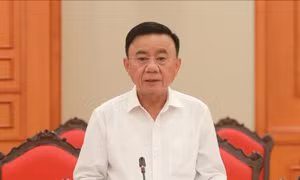 Thường trực Ban Bí thư Trần Cẩm Tú - Bí thư Đảng ủy các cơ quan Đảng Trung ương phát biểu tại buổi làm việc. Ảnh: Cổng thông tin Đảng Cộng sản.