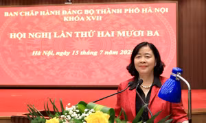 Bí thư Hà Nội gửi thư thăm hỏi đồng bào bị ảnh hưởng bão lũ ở Nghệ An