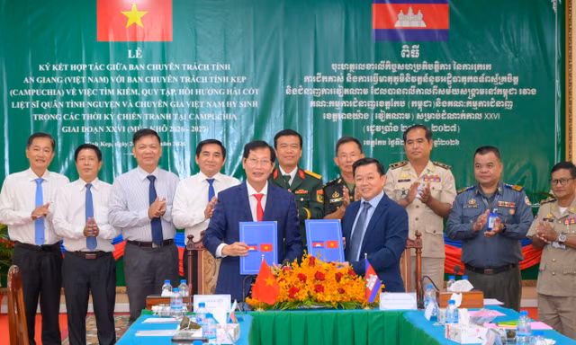 An Giang đã tìm kiếm, quy tập được hơn 4.400 hài cốt liệt sĩ trên đất Campuchia