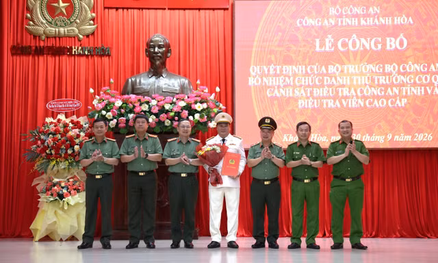 Đại tá Nguyễn Mậu An làm Thủ trưởng Cơ quan Cảnh sát điều tra Công an tỉnh Khánh Hòa 