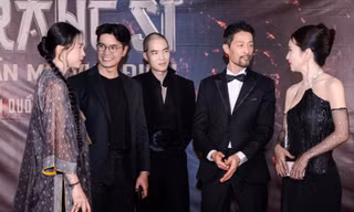 Ngô Thanh Vân hội ngộ Johnny Trí Nguyễn trên thảm đỏ, đến mừng em chồng 'lấn sân' điện ảnh