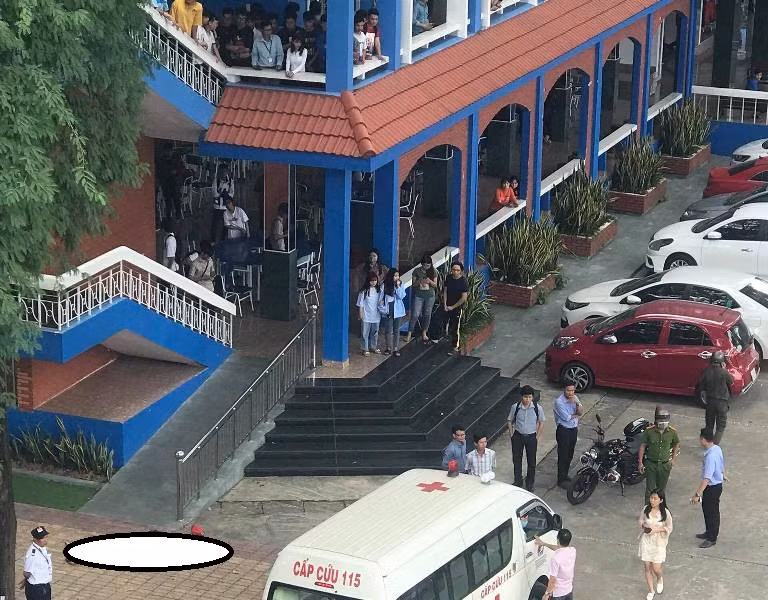 Nam thanh niên nhảy lầu tại Đại học Thủ Dầu Một