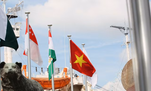 Quốc kỳ Việt Nam tung bay tại Asiad 20