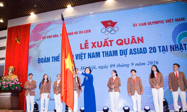 Đoàn thể thao Việt Nam xuất quân dự ASIAD 20, quyết tâm giành trên 4 HCV