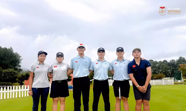Đội tuyển golf Việt Nam được tiếp sức trước ngày tranh tài Asiad 20