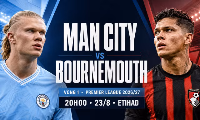 Nhận định Man City vs Bournemouth, 20h00 ngày 23/8: Thử thách lớn ở Etihad