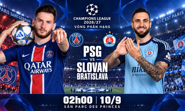 Nhận định PSG vs Slovan Bratislava, 02h00 ngày 10/9: Nhà vua xuất trận