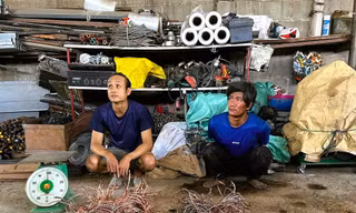 Bắt đối tượng trộm dây điện của hệ thống đèn chiếu sáng đường dẫn cao tốc Bến Lức - Long Thành