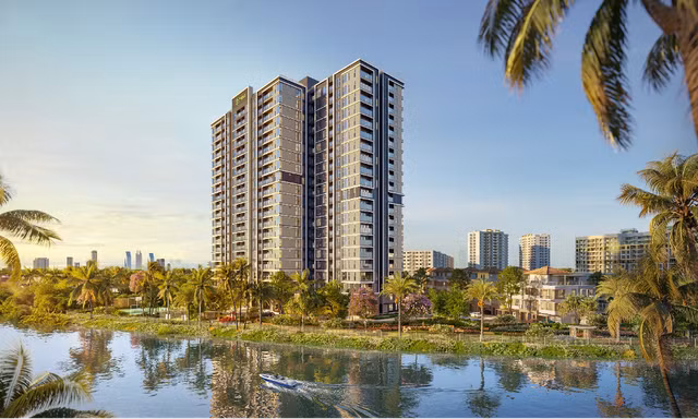 Tháp Trellia Vista tại Mizuki Park: Hai mặt hướng thủy, đưa thiên nhiên thành một phần trải nghiệm sống