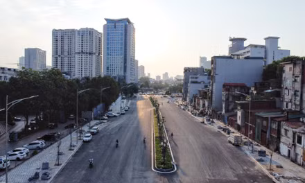 Hà Nội thông xe tạm Vành đai 1 đoạn Hoàng Cầu - Voi Phục