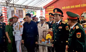 Phó Thủ tướng, Bộ trưởng Quốc phòng Phan Văn Giang dự lễ tìm kiếm, quy tập hài cốt liệt sĩ ở Đồng Nai