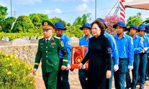 Đồng Tháp truy điệu, an táng 68 hài cốt liệt sĩ