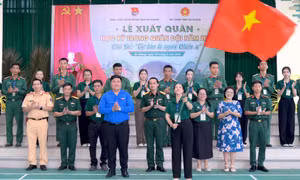 'Chiến sĩ nhí' An Giang lên đường ‘nhập ngũ’