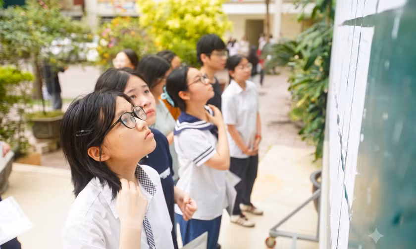 Áp lực thi lớp 10 ở các thành phố lớn đang là một trong những nguyên nhân lớn dẫn đến học thêm dạy thêm Ảnh: DUY PHẠM 
