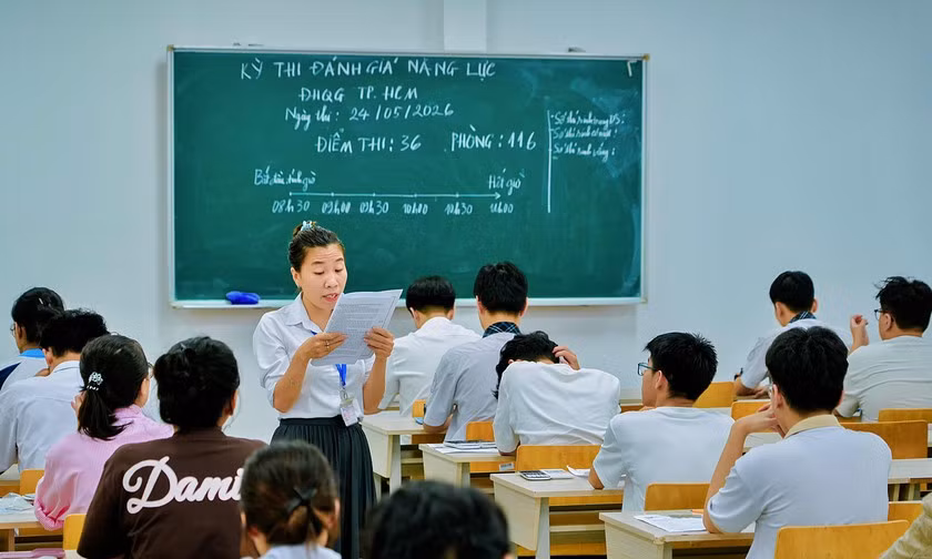 Kỳ thi Đánh giá năng lực của ĐH Quốc gia TPHCM Ảnh: NTTU