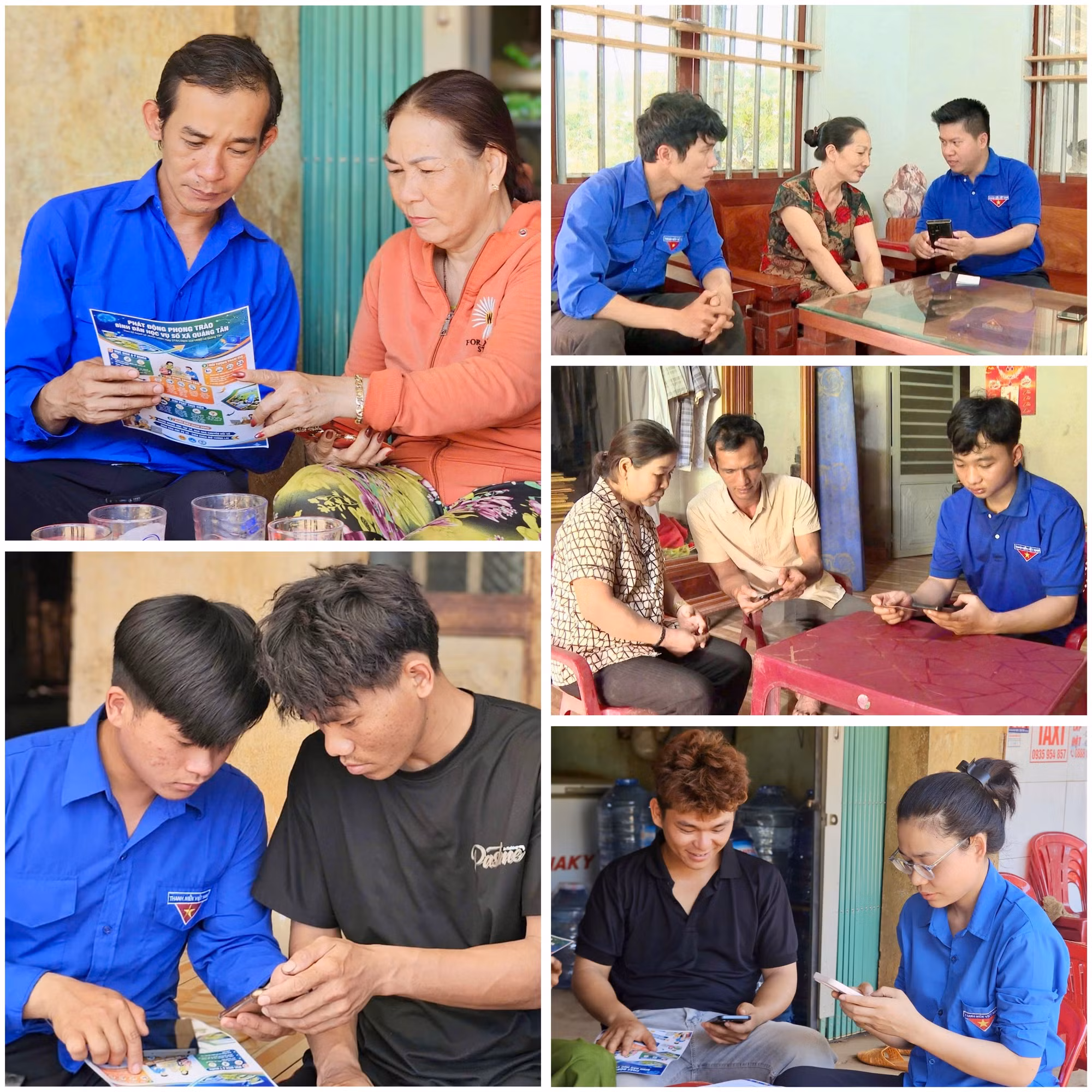 Tuổi trẻ xã Quảng Tân tích cực tham gia vào công cuộc chuyển đổi số tại địa phương.