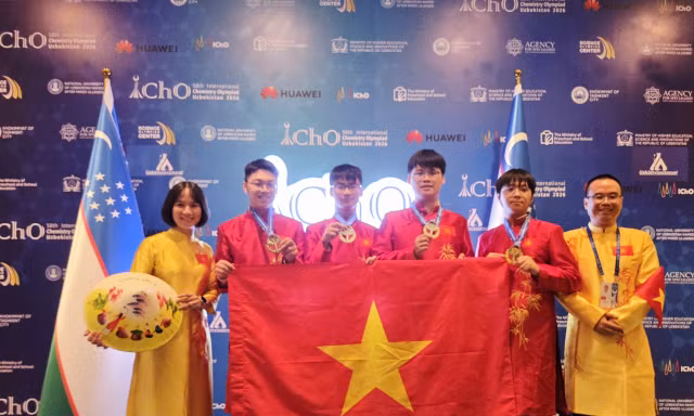  Việt Nam giành 4 Huy chương Vàng Hóa học quốc tế