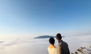 Ngắm biển mây ở Pà Cò 