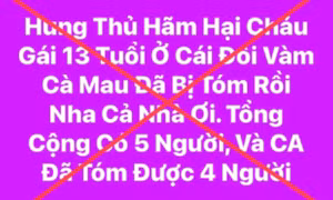 Bắt nghi phạm vụ phát hiện thi thể bé gái 13 tuổi dưới đầm tôm ở Cà Mau