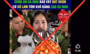 Cà Mau bác tin ‘tôm khô làm từ cao su non’, công an vào cuộc
