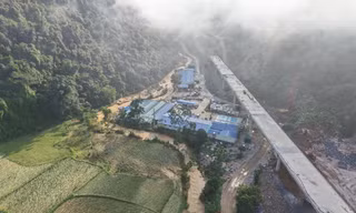Ban điều hành dự án sau mưa lũ. 