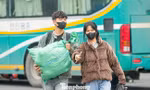 Bến xe Hà Nội đông đúc trong ngày cuối nghỉ Tết Dương lịch